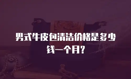 男式牛皮包清洁价格是多少钱一个月？