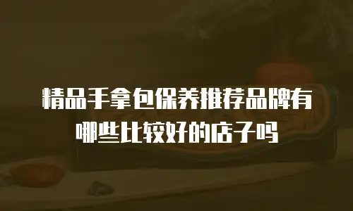 精品手拿包保养推荐品牌有哪些比较好的店子吗