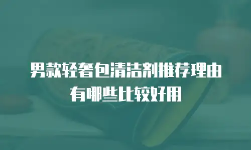 男款轻奢包清洁剂推荐理由有哪些比较好用