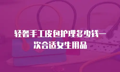 轻奢手工皮包护理多少钱一次合适女生用品