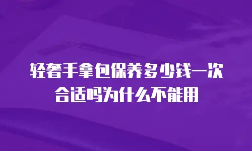轻奢手拿包保养多少钱一次合适吗为什么不能用