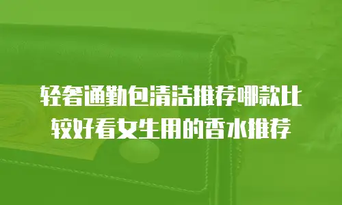 轻奢通勤包清洁推荐哪款比较好看女生用的香水推荐