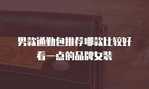男款通勤包推荐哪款比较好看一点的品牌女装