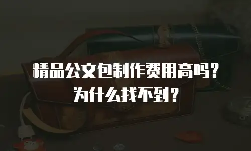 精品公文包制作费用高吗？为什么找不到？