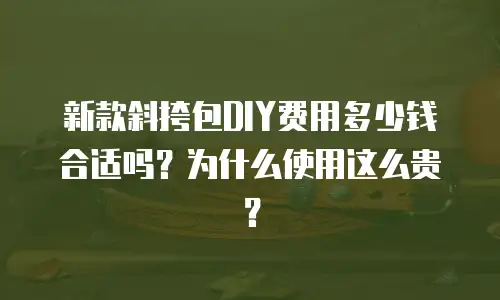 新款斜挎包DIY费用多少钱合适吗？为什么使用这么贵？
