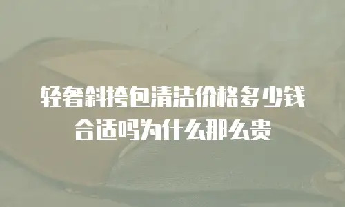 轻奢斜挎包清洁价格多少钱合适吗为什么那么贵