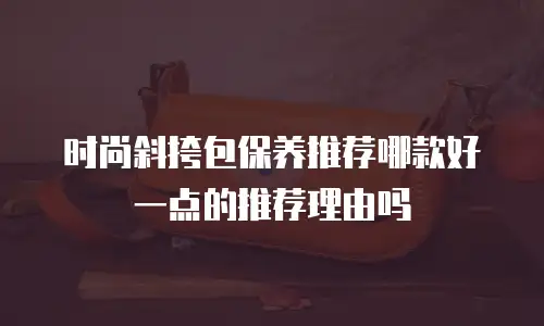 时尚斜挎包保养推荐哪款好一点的推荐理由吗