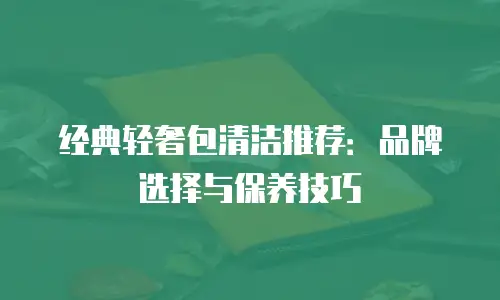 经典轻奢包清洁推荐：品牌选择与保养技巧