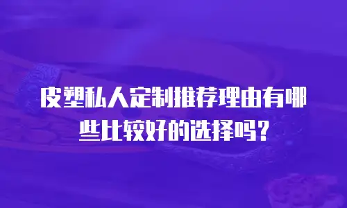 皮塑私人定制推荐理由有哪些比较好的选择吗？