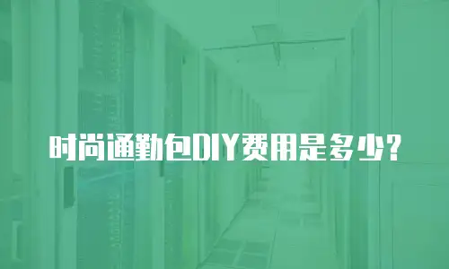 时尚通勤包DIY费用是多少？