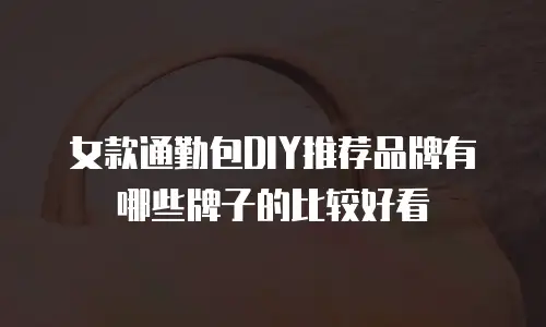 女款通勤包DIY推荐品牌有哪些牌子的比较好看