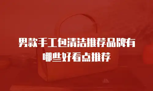 男款手工包清洁推荐品牌有哪些好看点推荐