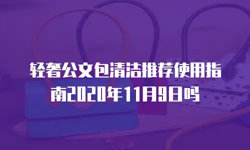 轻奢公文包清洁推荐使用指南2020年11月9日吗
