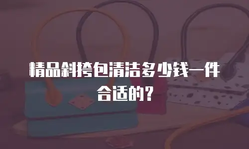 精品斜挎包清洁多少钱一件合适的？