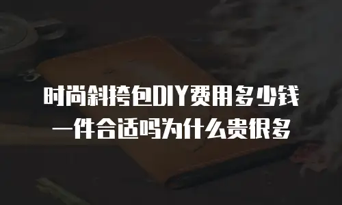 时尚斜挎包DIY费用多少钱一件合适吗为什么贵很多