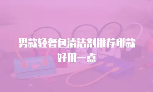 男款轻奢包清洁剂推荐哪款好用一点