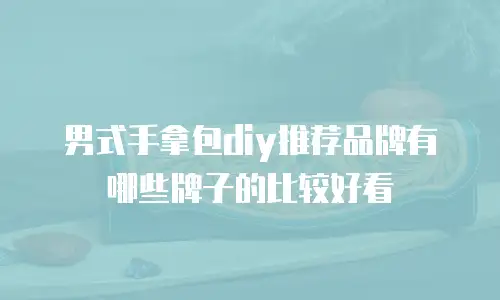 男式手拿包diy推荐品牌有哪些牌子的比较好看