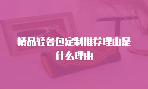 精品轻奢包定制推荐理由是什么理由