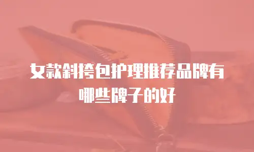 女款斜挎包护理推荐品牌有哪些牌子的好