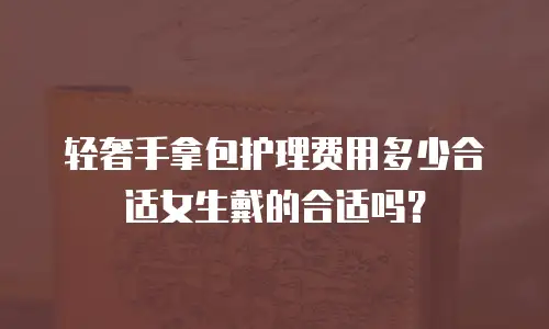 轻奢手拿包护理费用多少合适女生戴的合适吗？