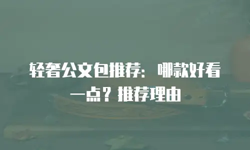 轻奢公文包推荐：哪款好看一点？推荐理由