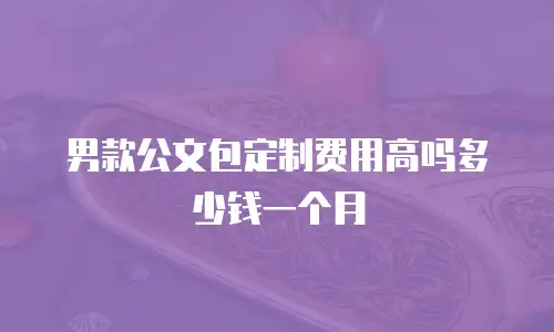 男款公文包定制费用高吗多少钱一个月