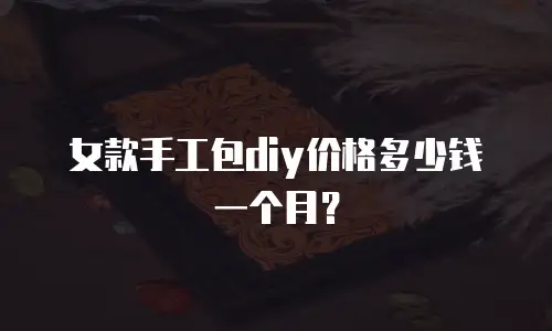 女款手工包diy价格多少钱一个月？