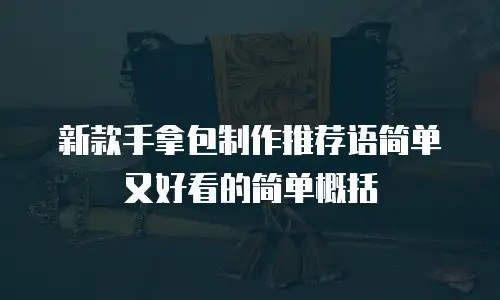 新款手拿包制作推荐语简单又好看的简单概括