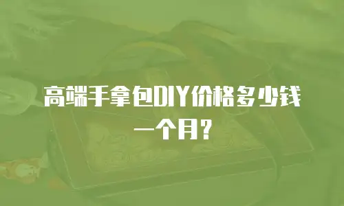 高端手拿包DIY价格多少钱一个月？