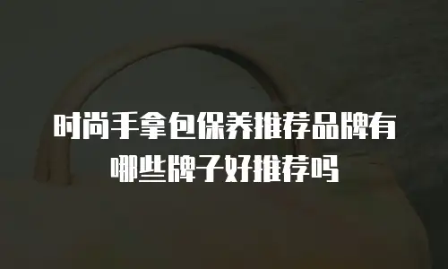 时尚手拿包保养推荐品牌有哪些牌子好推荐吗