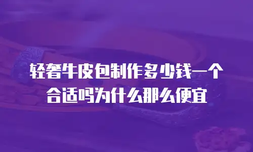 轻奢牛皮包制作多少钱一个合适吗为什么那么便宜