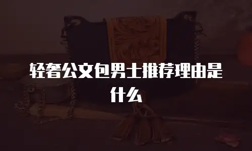 轻奢公文包男士推荐理由是什么