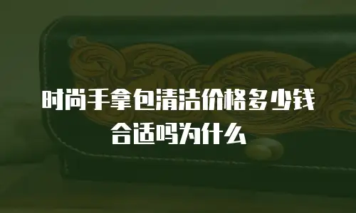 时尚手拿包清洁价格多少钱合适吗为什么