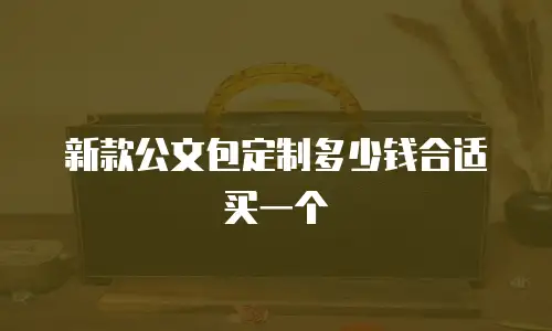 新款公文包定制多少钱合适买一个