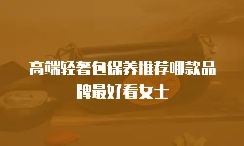 高端轻奢包保养推荐哪款品牌最好看女士