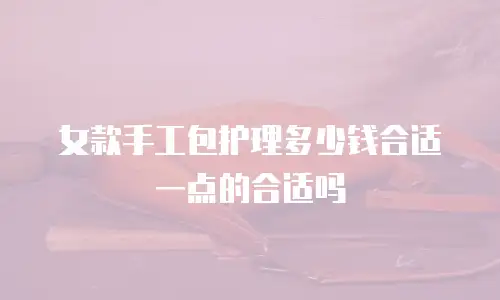女款手工包护理多少钱合适一点的合适吗