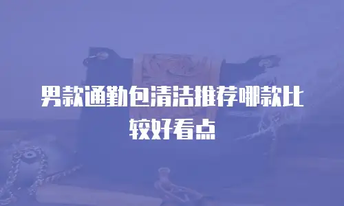 男款通勤包清洁推荐哪款比较好看点