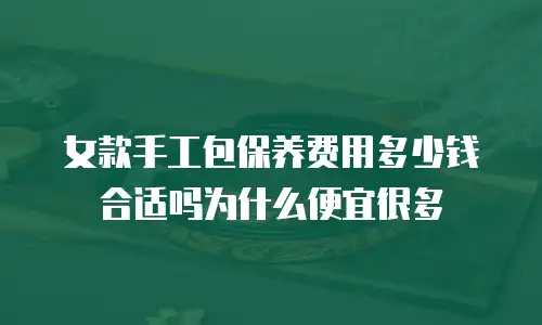女款手工包保养费用多少钱合适吗为什么便宜很多