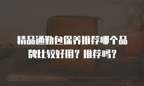 精品通勤包保养推荐哪个品牌比较好用？推荐吗？