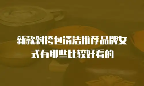 新款斜挎包清洁推荐品牌女式有哪些比较好看的