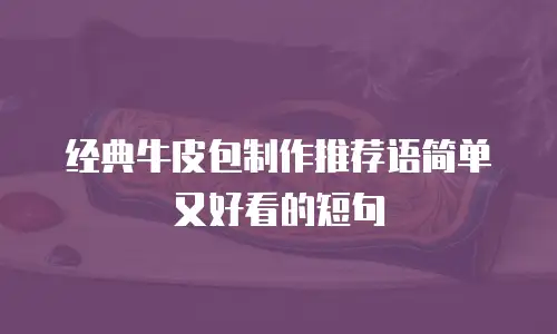 经典牛皮包制作推荐语简单又好看的短句