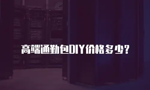 高端通勤包DIY价格多少？