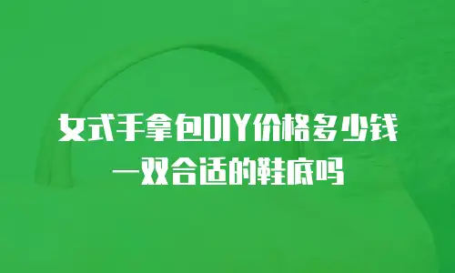 女式手拿包DIY价格多少钱一双合适的鞋底吗