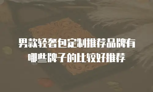 男款轻奢包定制推荐品牌有哪些牌子的比较好推荐
