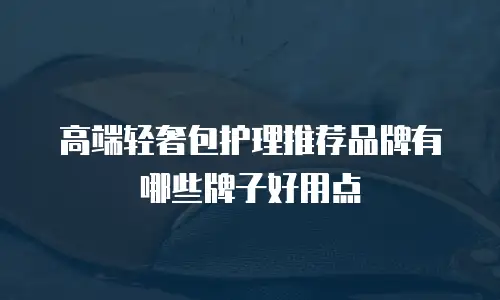 高端轻奢包护理推荐品牌有哪些牌子好用点