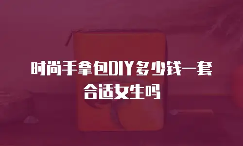 时尚手拿包DIY多少钱一套合适女生吗