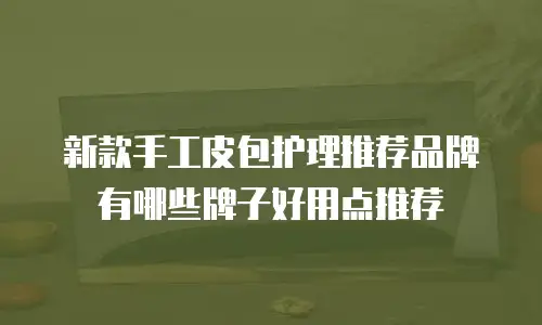 新款手工皮包护理推荐品牌有哪些牌子好用点推荐