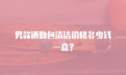 男款通勤包清洁价格多少钱一盒？