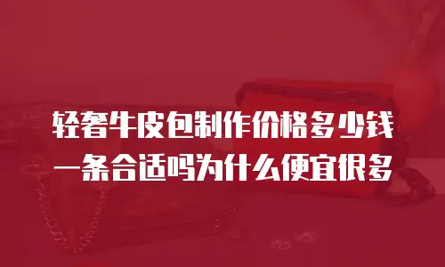 轻奢牛皮包制作价格多少钱一条合适吗为什么便宜很多