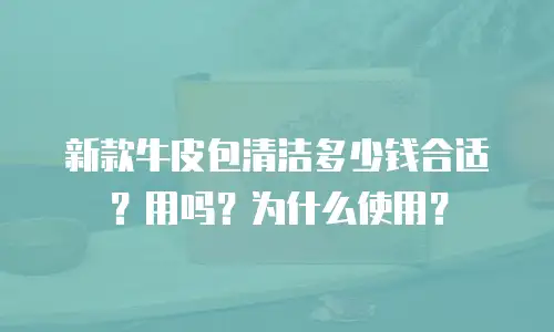 新款牛皮包清洁多少钱合适？用吗？为什么使用？